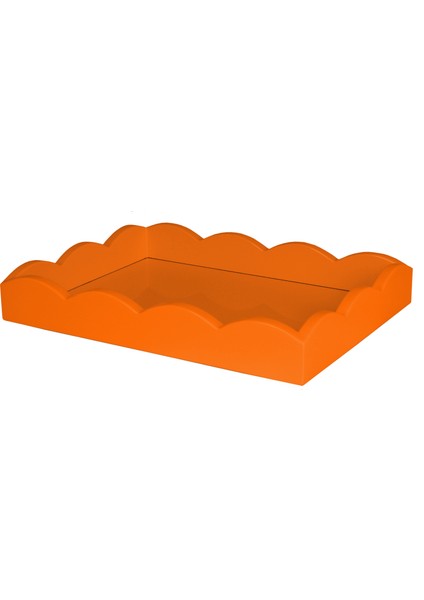 Scalloped Tray Orange