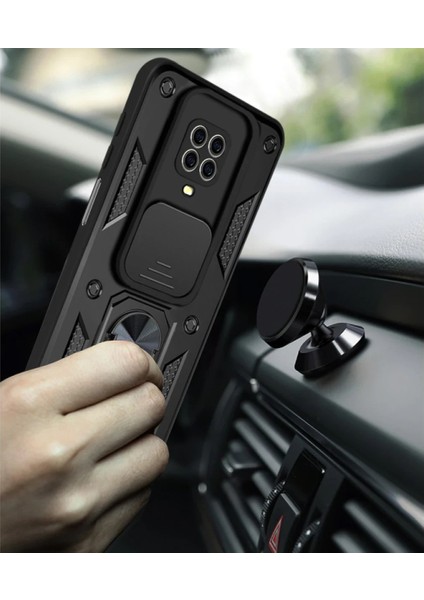 Xiaomi Redmi Note 9 Pro Kılıf Pars Lens Yüzüklü Silikon modelleri