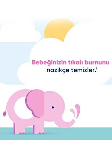 Burun Aspiratörü Bebek Dostu Yumuşak Uç ile Etkili Burun Temizliği 2 Adet