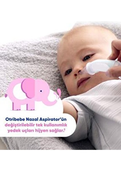 Burun Aspiratörü Bebek Dostu Yumuşak Uç ile Etkili Burun Temizliği 2 Adet