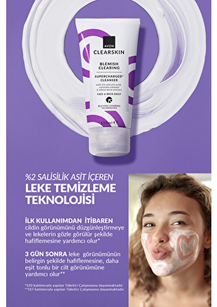 Clearskin Supercharged Lekeler İçin Arındırıcı Jel Tüm Cilt Tipleri İçin 150 ml