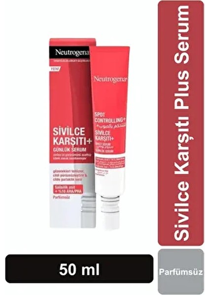 Serum Sivilce Karşıtı Nemlendirici Aydınlatıcı Etki 30 ml Salisilik Asit İçerir fırsatları