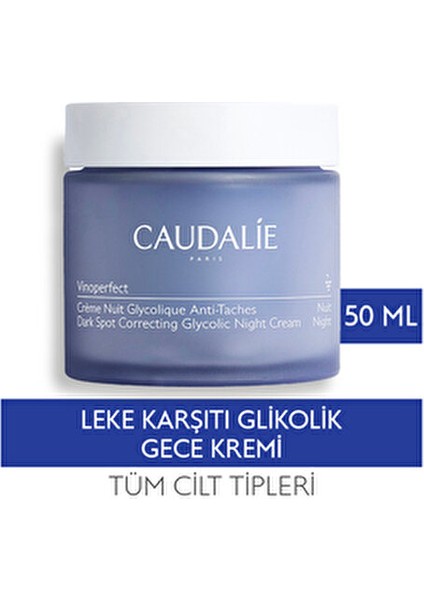 Vinoperfect Leke Karşıtı Glikolik Gece Kremi Tüm Cilt Tipleri İçin 50 ml fırsatları