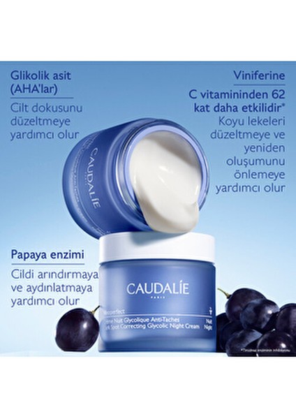 Vinoperfect Leke Karşıtı Glikolik Gece Kremi Tüm Cilt Tipleri İçin 50 ml indirimleri