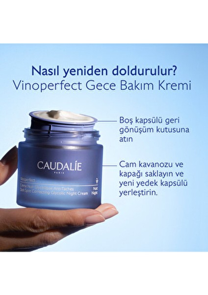 Vinoperfect Leke Karşıtı Glikolik Gece Kremi Tüm Cilt Tipleri İçin 50 ml