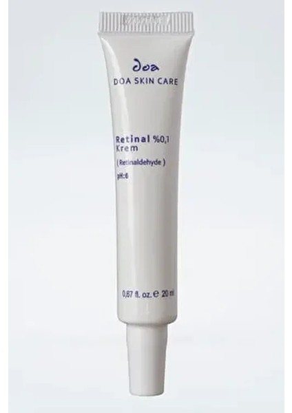 Retinal %0,1 Krem Tüm Cilt Tipleri İçin Aloe Vera İçerikli Etkili Bakım 20 ml fiyatları