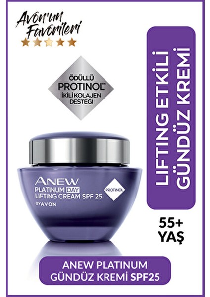 Anew Platinum Gündüz Kremi Işıltı ve Nemlendirici Etkiyle 50 ml Tüm Cilt Tipleri İçin