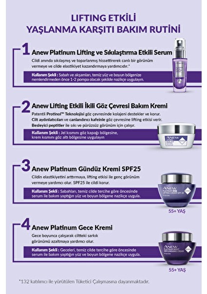 Anew Platinum Gündüz Kremi Işıltı ve Nemlendirici Etkiyle 50 ml Tüm Cilt Tipleri İçin