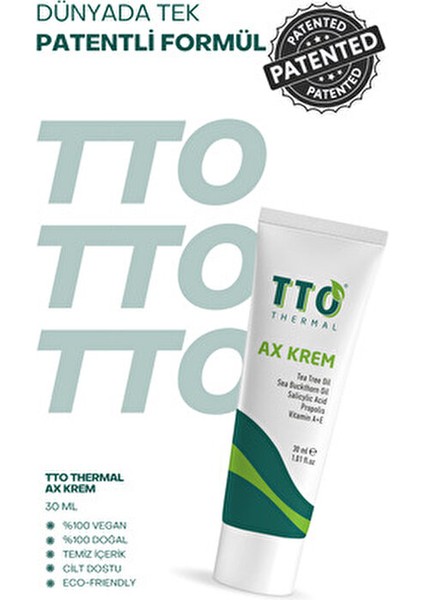 Ax Krem Sıkılaştırıcı Etkiyle Cilt Bozukluklarını Düzeltir 30 ml Çay Ağacı Yağı İçerir
