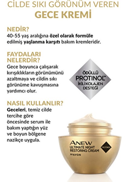 Anew Ultimate Krem Yaşlanma Karşıtı Etkisiyle Karma Ciltler İçin 50 ml