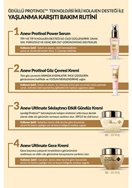 Anew Ultimate Krem Yaşlanma Karşıtı Etkisiyle Karma Ciltler İçin 50 ml