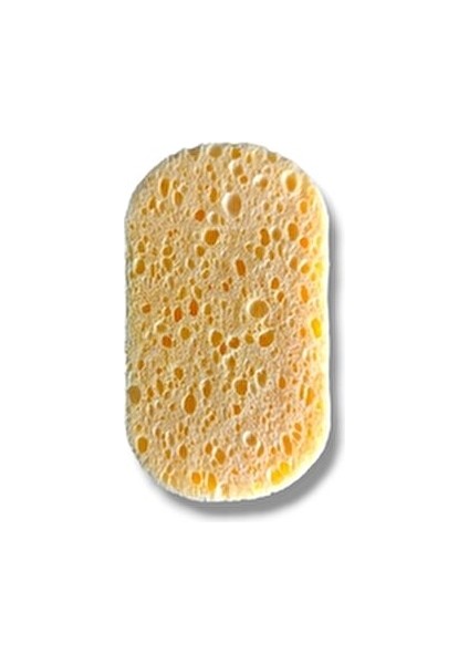 Doğal Yüz ve Makyaj Temizleme Süngeri 12'li Oval Karma Ciltler İçin Temizleyici