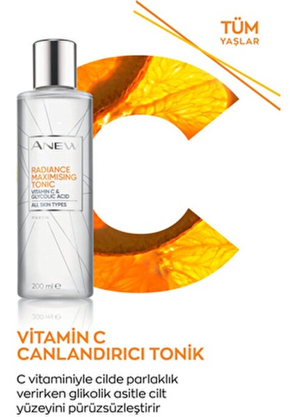 Anew Parlak Görünüm Veren Tonik Tüm Cilt Tipleri İçin 200 ml Papatya Özlü fırsatları