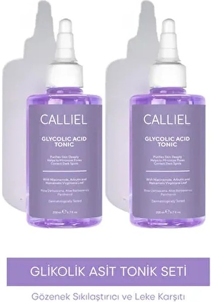 Glikolik Asit Tonik Seti Gözenek Sıkılaştırıcı Etki 200 ml Tüm Cilt Tipleri İçin fiyatları