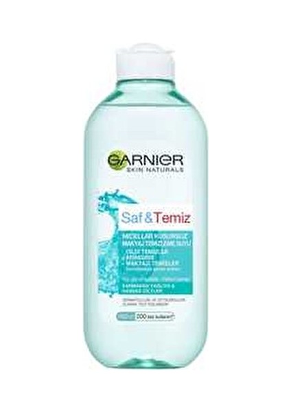 Saf & Temiz Makyaj Temizleme Suyu Yağlı Ciltler İçin Arındırıcı Etki 400 ml