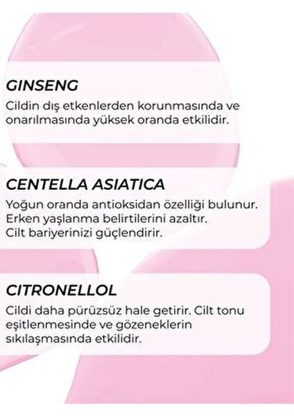 Ginseng Özlü Çilek Peeling Aydınlatıcı Etki Tüm Cilt Tipleri İçin 100 ml