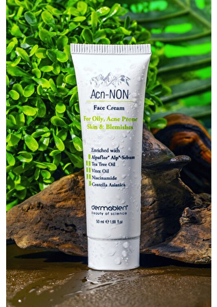 Acn-NON® Yüz Kremi Ciltteki Yağ Dengesini Korur 50 ml Niacinamide ve Tea Tree Oil indirimleri
