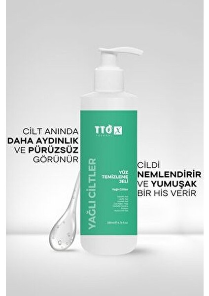 Yüz Temizleme Jeli Yağlı Ciltler İçin Arındırıcı Etki 200 ml Salisilik Asit İçerir