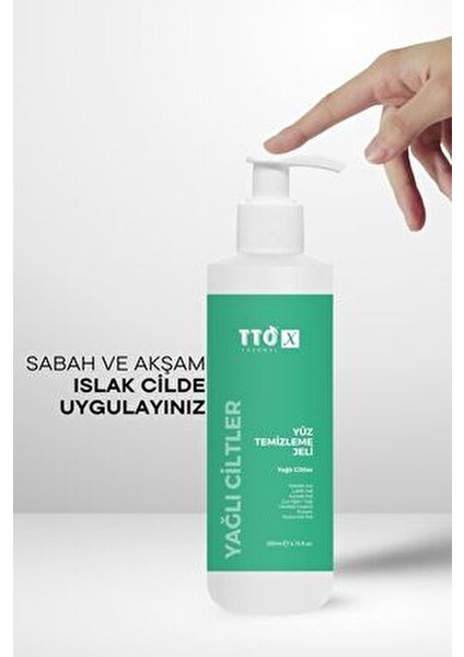 Yüz Temizleme Jeli Yağlı Ciltler İçin Arındırıcı Etki 200 ml Salisilik Asit İçerir
