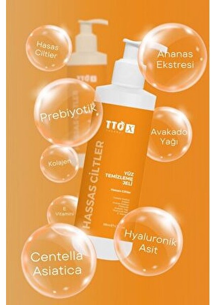 Yüz Temizleme Jeli Hassas Ciltler İçin Temizleyici Etki 200 ml Centella Asiatica İçerir