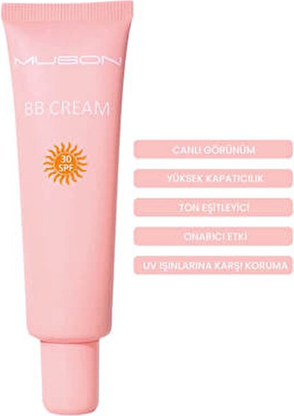 BB Cream 30 SPF Cilt Koruma ve Nemlendirme 35 ml Tüm Cilt Tiplerine Uygun indirimleri