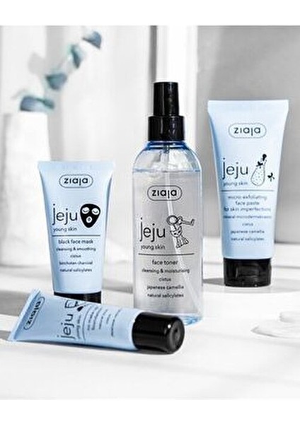 Jeju Yüz Toniği Vegan Formül ile Genç Ciltler için 200 ml Temizleyici ve Nemlendirici