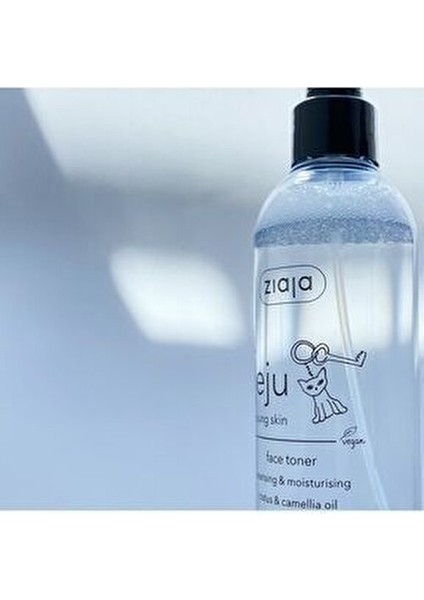 Jeju Yüz Toniği Vegan Formül ile Genç Ciltler için 200 ml Temizleyici ve Nemlendirici