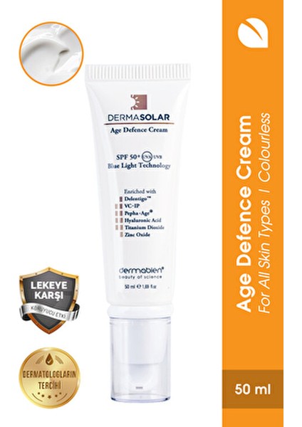 Dermasolar® Renksiz Cilt Koruma Spreyi Hyaluronik Asit Etkisi 50 ml Tüm Cilt Tipleri İçin modelleri