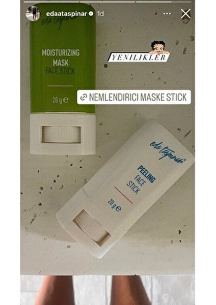 Peeling Etkili Stick Cilt Onarıcı 20 gr Kayısı Çekirdeği ve Aloe Vera İçerir