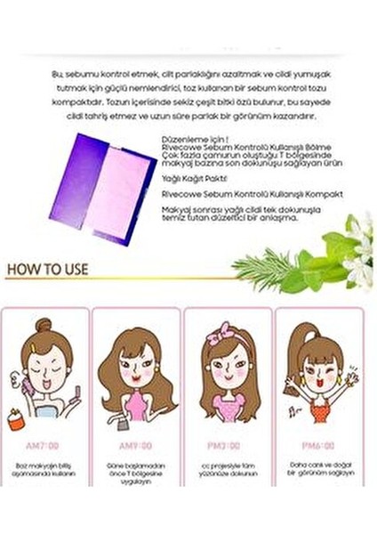 Sebum Dengeleyici Kompakt Pudra Tüm Cilt Tipleri İçin Canlandırıcı Etki 8 gr