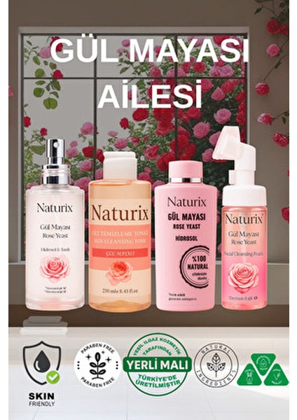 Gül Mayası Aydınlatıcı Tonik Organik İçerik ile Cilt Tonu Eşitsizliklerini Önler 100 ml
