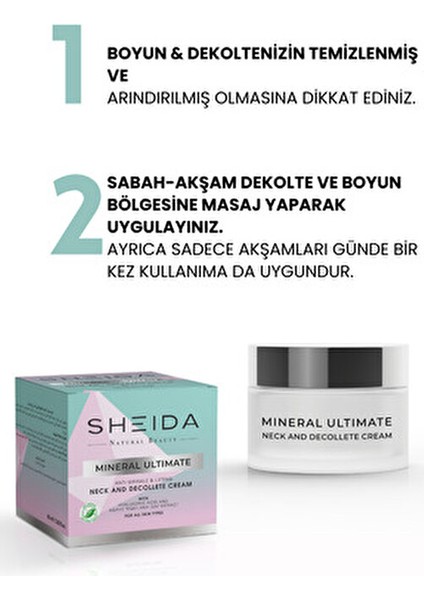Mineral Ultimate Boyun ve Dekolte Kremi Sıkılaştırıcı Etki 60 ml Tüm Cilt Tipleri İçin