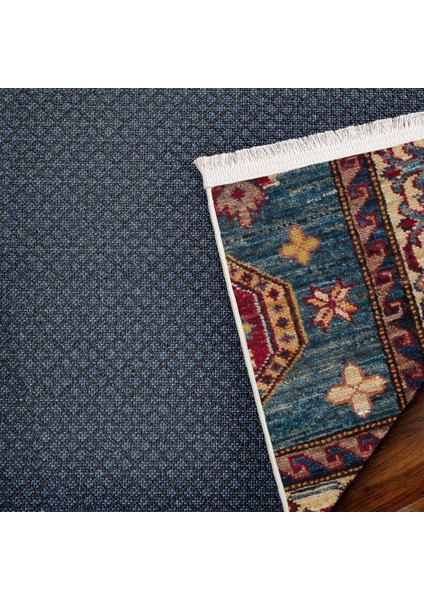 Mavi Madalyon Modern Etnik Desenli Halı | Makinada Yıkanabilir | Hav Toz Vermez | Leke Tutmayaz | Kaymaz Taban | Dijital Makine Baskı | Salon Yolluk Mutfak Halısı fırsatları