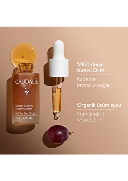 Güneşsiz Bronzlaştırıcı Damla Üzüm Çekirdeği Yağı ile Canlandırıcı Etki 15 ml Tüm Cilt Tipleri İçin fırsatları