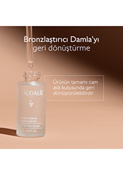Güneşsiz Bronzlaştırıcı Damla Üzüm Çekirdeği Yağı ile Canlandırıcı Etki 15 ml Tüm Cilt Tipleri İçin