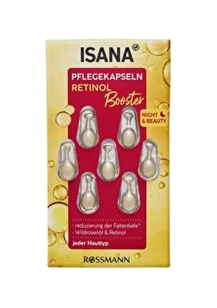 Night Beauty Yenileyici ve Sıkılaştırıcı Kapsül Karma Ciltler İçin 7x0.38 ml Kuşburnu