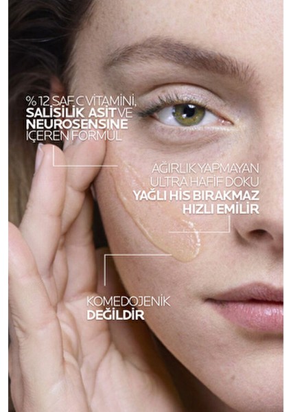 Vitamin C10 Serum Tüm Cilt Tipleri İçin Parlaklık ve Nem 30 ml