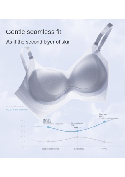 Antibakteriyel Ultra Ince ve Hafif Buz Ipek Nefes Alan Terletmez Zero Gram Tül Detaylı Sütyen