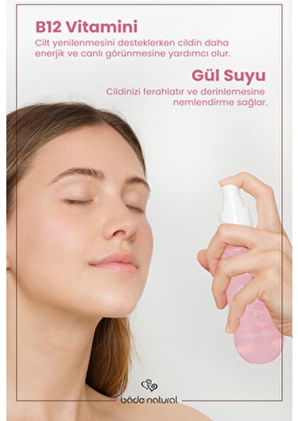 Beauty Vitamist B12 Vitamini Gül Yüz Spreyi Canlandırıcı Etki 100 ml Tüm Cilt Tipleri İçin