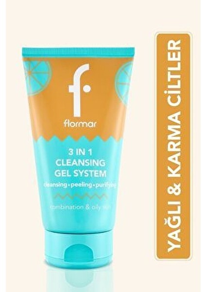 Yüz Temizleme Jeli 3 In 1 Arındırıcı Etki 150 ml Karma ve Yağlı Ciltler İçin indirimleri