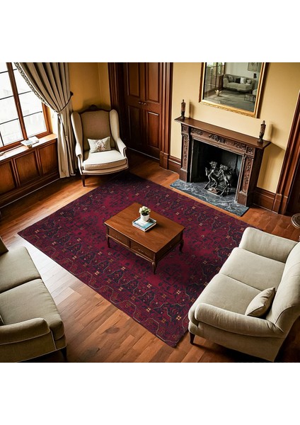 Bordo Madalyon Modern Etnik Desenli Halı | Makinada Yıkanabilir | Hav Toz Vermez | Leke Tutmayaz | Kaymaz Taban | Dijital Makine Baskı | Salon Yolluk Mutfak Halısı fiyatları