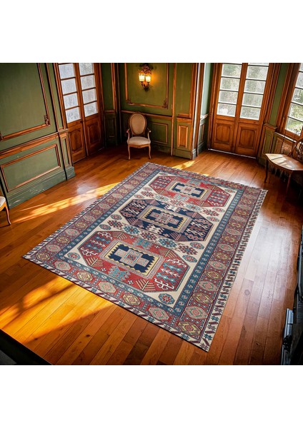 Bordo Madalyon Modern Etnik Desenli Halı | Makinada Yıkanabilir | Hav Toz Vermez | Leke Tutmayaz | Kaymaz Taban | Dijital Makine Baskı | Salon Yolluk Mutfak Halısı modelleri