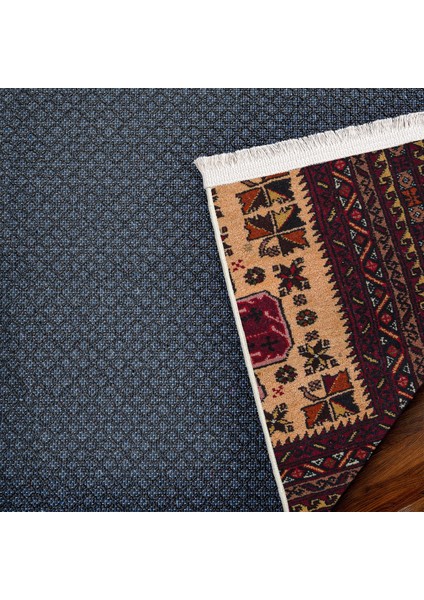 Bordo Madalyon Modern Etnik Desenli Halı | Makinada Yıkanabilir | Hav Toz Vermez | Leke Tutmayaz | Kaymaz Taban | Dijital Makine Baskı | Salon Yolluk Mutfak Halısı fırsatları