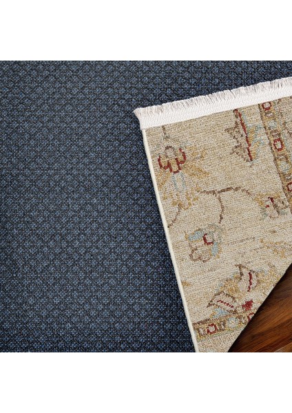 Krem Bordürlü Modern Etnik Desenli Halı | Makinada Yıkanabilir | Hav Toz Vermez | Leke Tutmayaz | Kaymaz Taban | Dijital Makine Baskı | Salon Yolluk Mutfak Halısı fırsatları