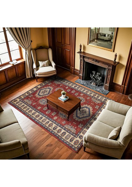 Bordo Madalyon Modern Etnik Desenli Halı | Makinada Yıkanabilir | Hav Toz Vermez | Leke Tutmayaz | Kaymaz Taban | Dijital Makine Baskı | Salon Yolluk Mutfak Halısı fiyatları