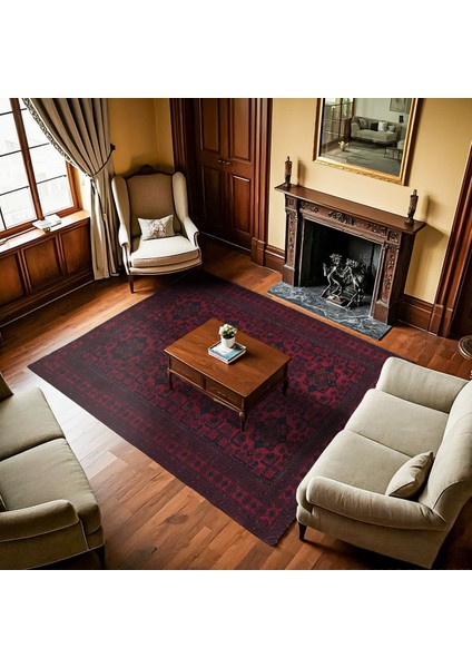 Bordo Bordürlü Modern Etnik Desenli Halı | Makinada Yıkanabilir | Hav Toz Vermez | Leke Tutmayaz | Kaymaz Taban | Dijital Makine Baskı | Salon Yolluk Mutfak Halısı fiyatları