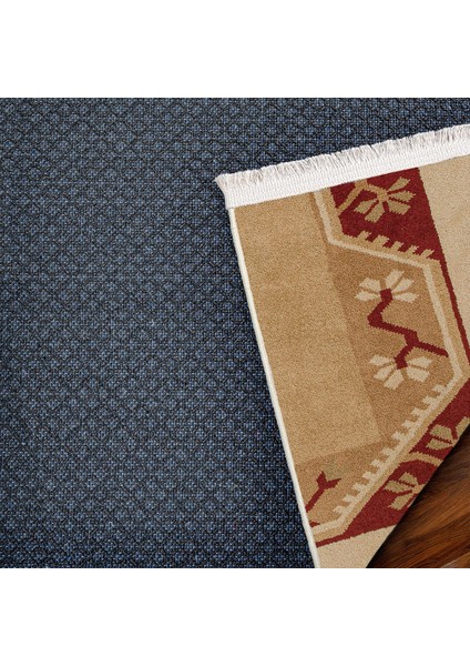 Krem Bordürlü Modern Etnik Desenli Halı | Makinada Yıkanabilir | Hav Toz Vermez | Leke Tutmayaz | Kaymaz Taban | Dijital Makine Baskı | Salon Yolluk Mutfak Halısı fırsatları