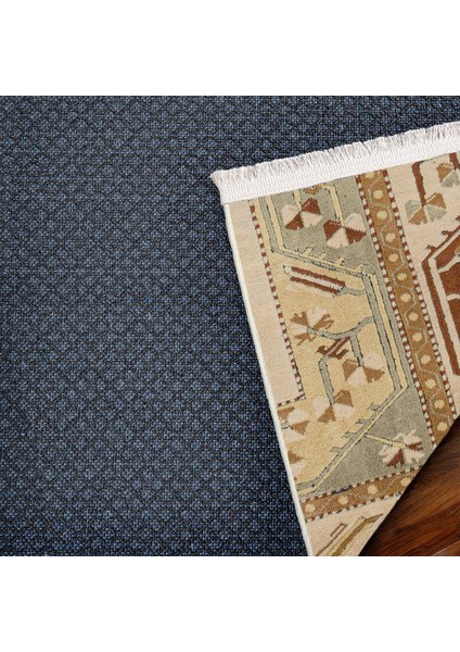 Krem Bordürlü Modern Etnik Desenli Halı | Makinada Yıkanabilir | Hav Toz Vermez | Leke Tutmayaz | Kaymaz Taban | Dijital Makine Baskı | Salon Yolluk Mutfak Halısı fırsatları