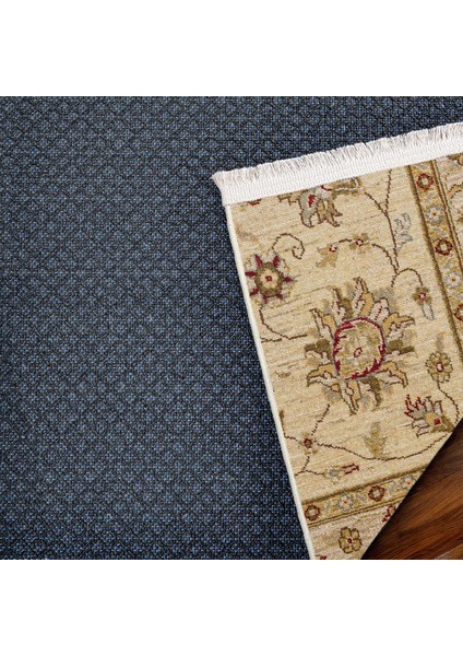 Krem Bordürlü Modern Etnik Desenli Halı | Makinada Yıkanabilir | Hav Toz Vermez | Leke Tutmayaz | Kaymaz Taban | Dijital Makine Baskı | Salon Yolluk Mutfak Halısı fırsatları