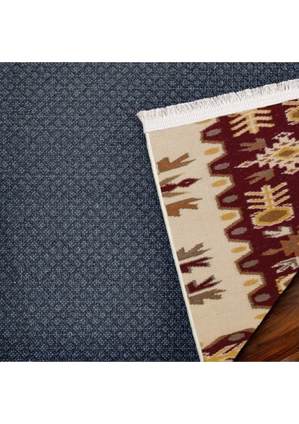 Bordo Bordürlü Modern Etnik Desenli Halı | Makinada Yıkanabilir | Hav Toz Vermez | Leke Tutmayaz | Kaymaz Taban | Dijital Makine Baskı | Salon Yolluk Mutfak Halısı fırsatları